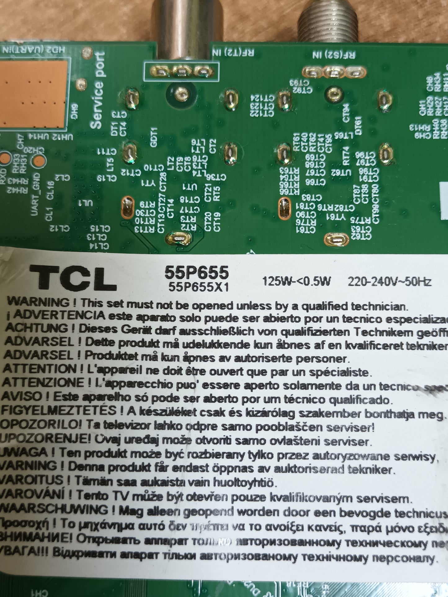 fuente alimentacion, PW.A100W2.772, desmontada de TV TCL 55P655