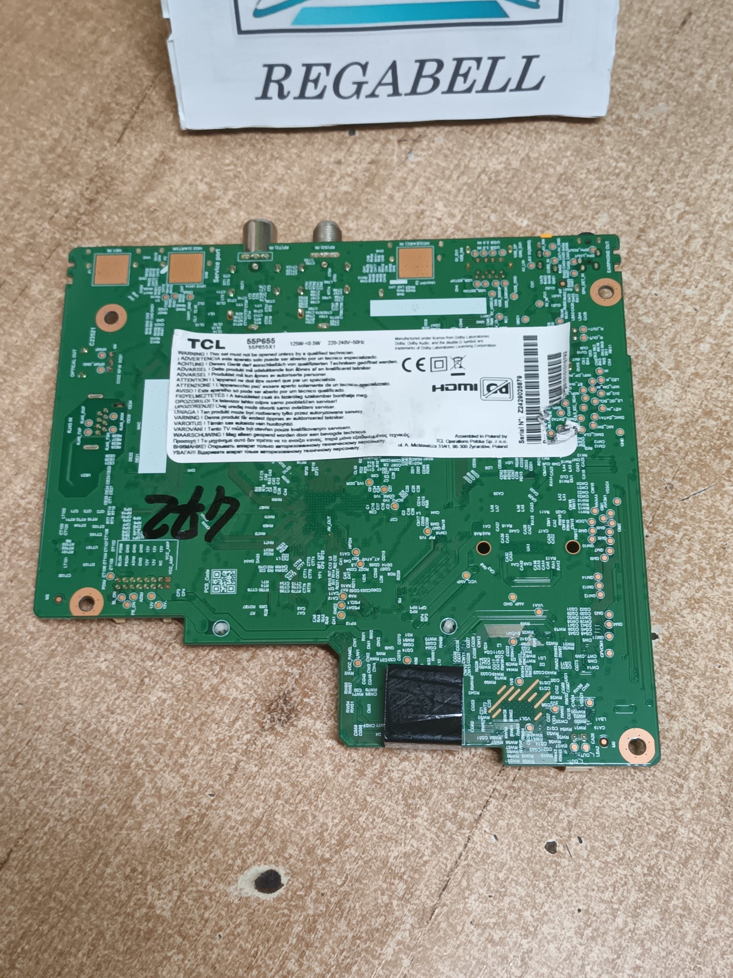 placa main, TD.RT2851AT.771 (T), desmontada de TV TCL 55P65