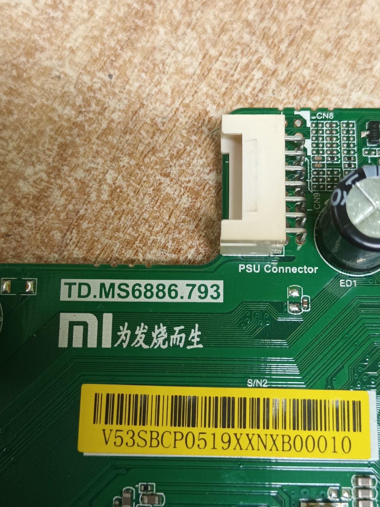 TD.MS6886.793, MAIN DE TV XIAOMI L55M5-5ASP
