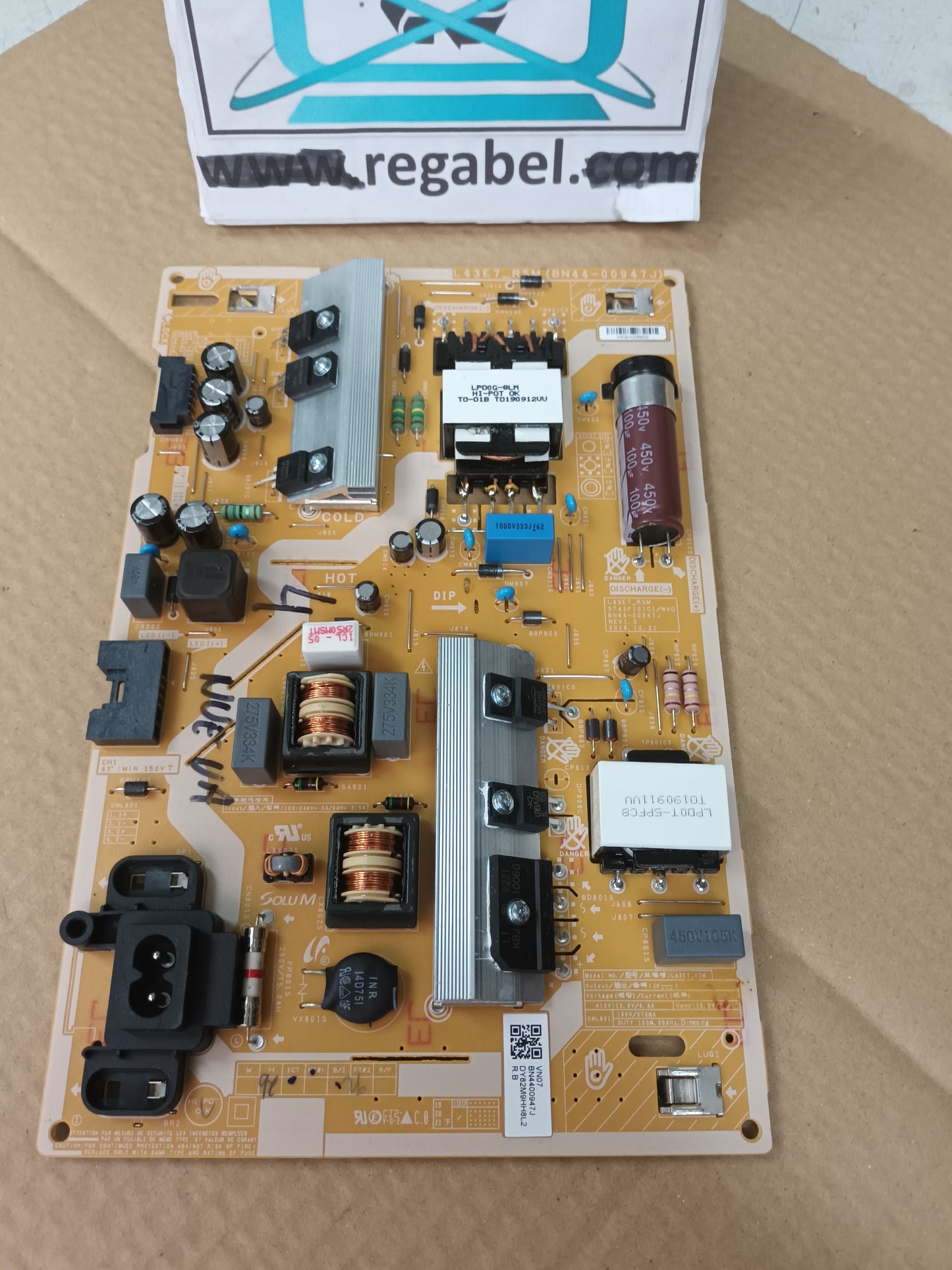 BN44-00947J, de televisión Samsung UE43RU7025K, nueva sin usar