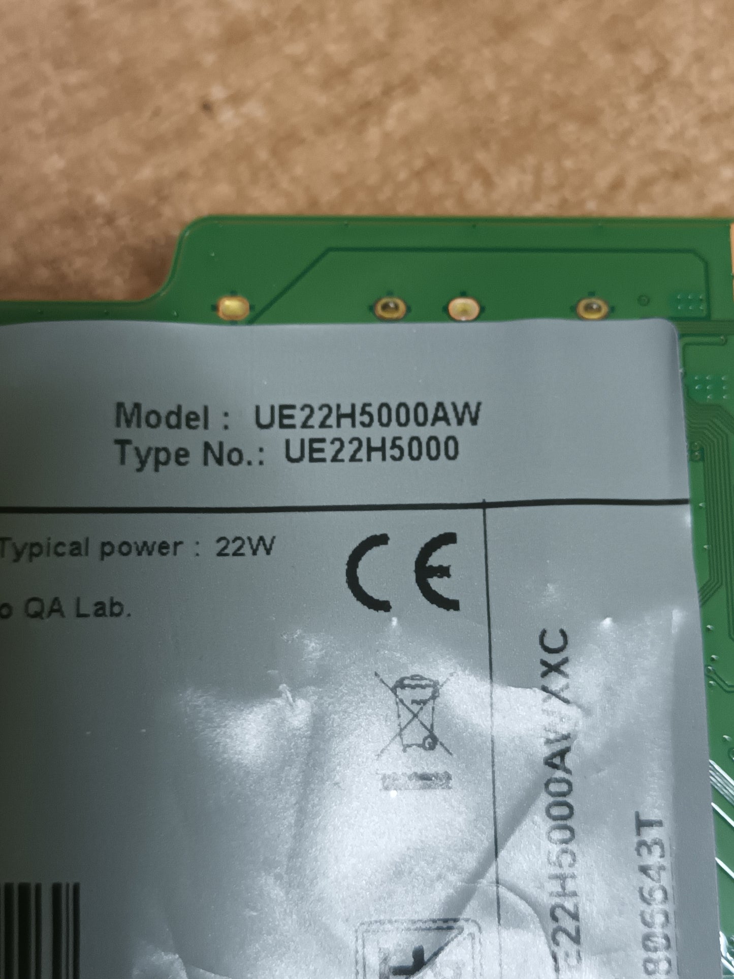 BN44-00793A, de SAMSUNG UE22H5000AW