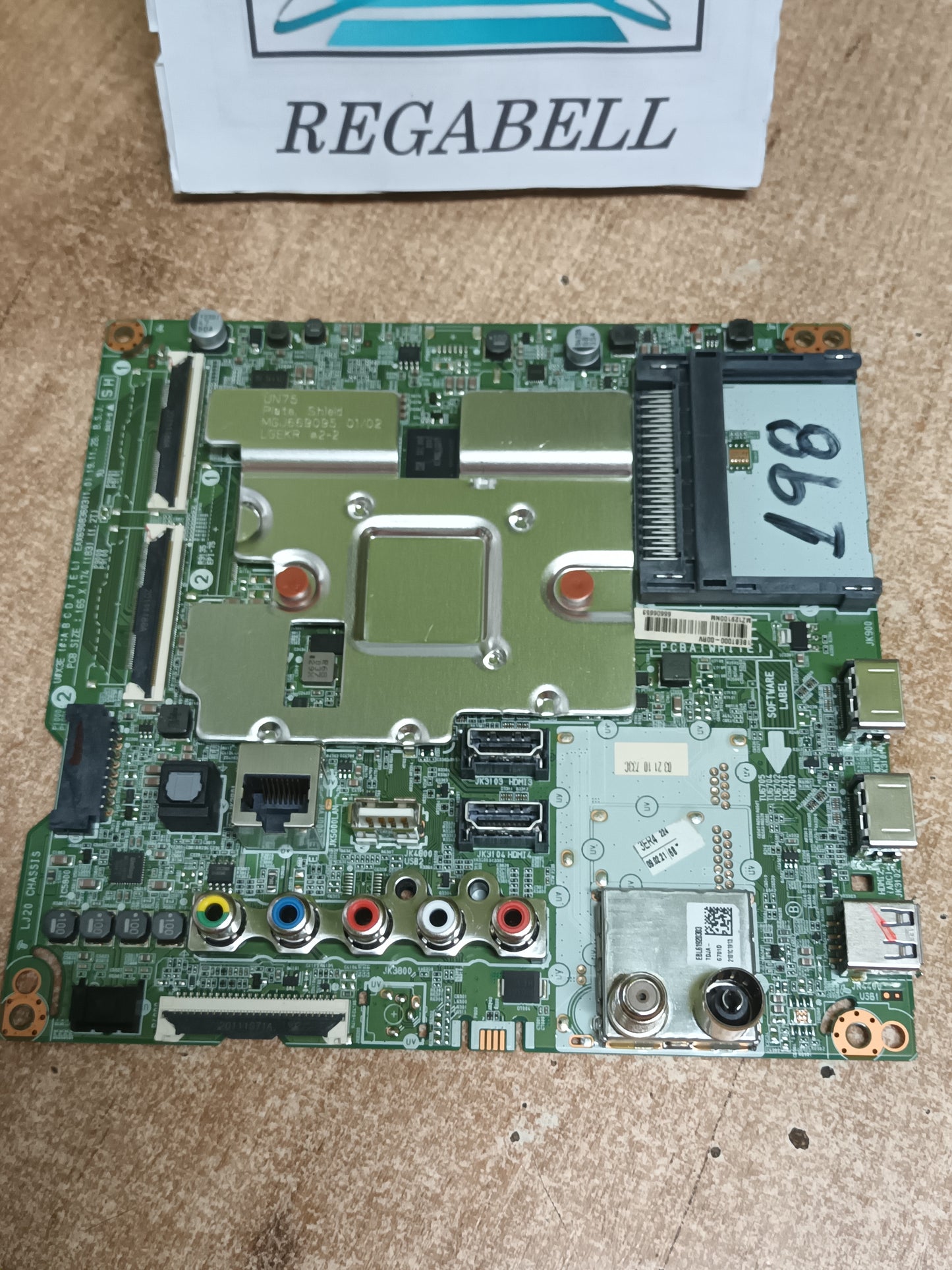 placa main, EAX69083603(1.0), EBT66606653, desmontada de TV LG 65NANO806NA.