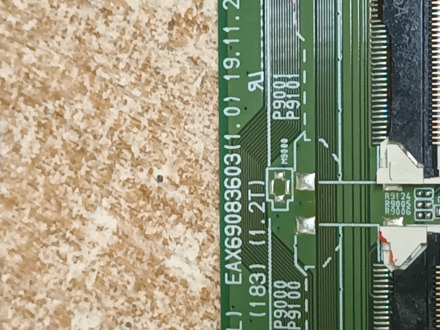 placa main, EAX69083603(1.0), EBT66606653, desmontada de TV LG 65NANO806NA.