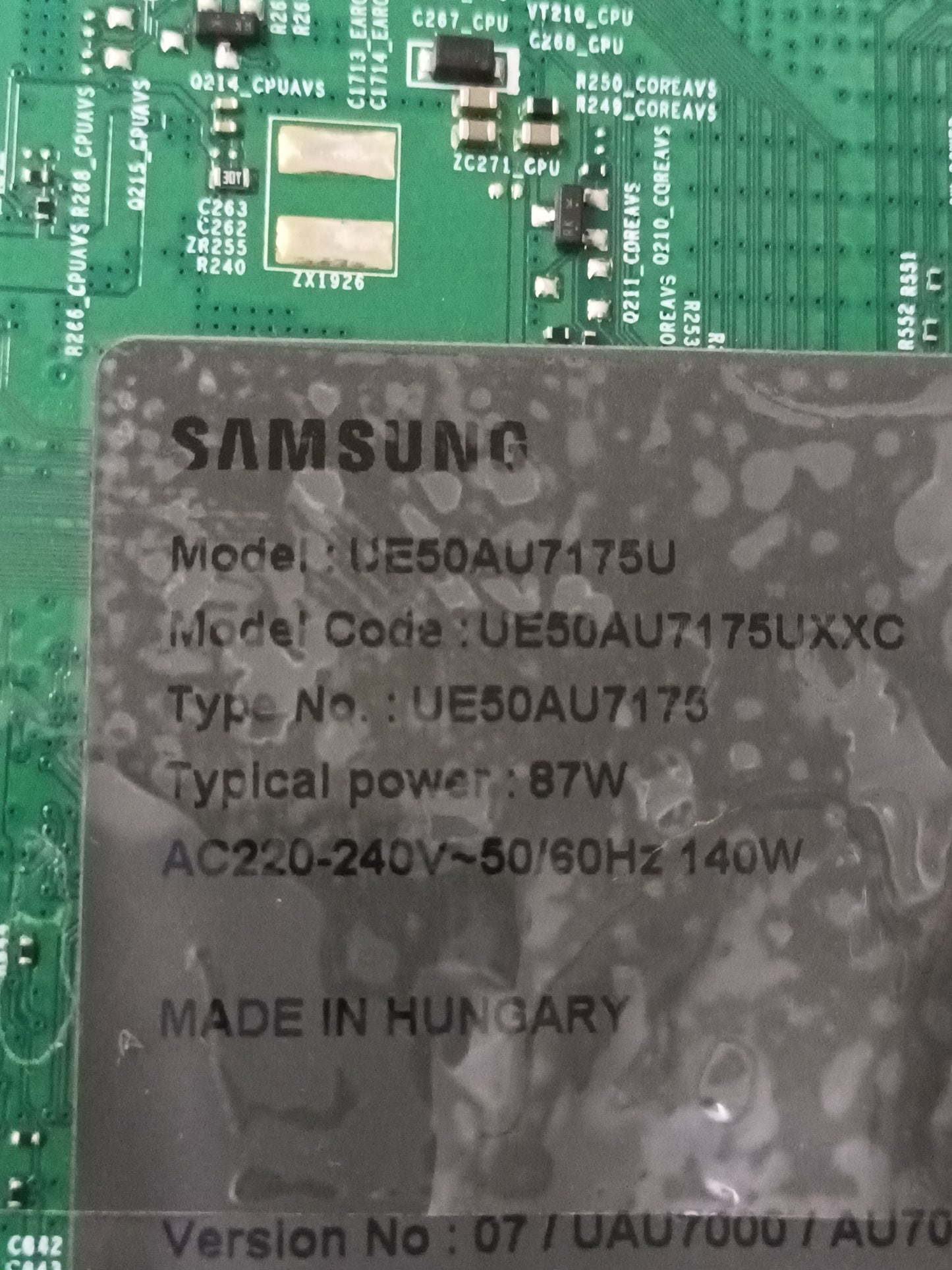 KIT 6 tiras de retroiluminación de SAMSUNG UE50AU7175U
