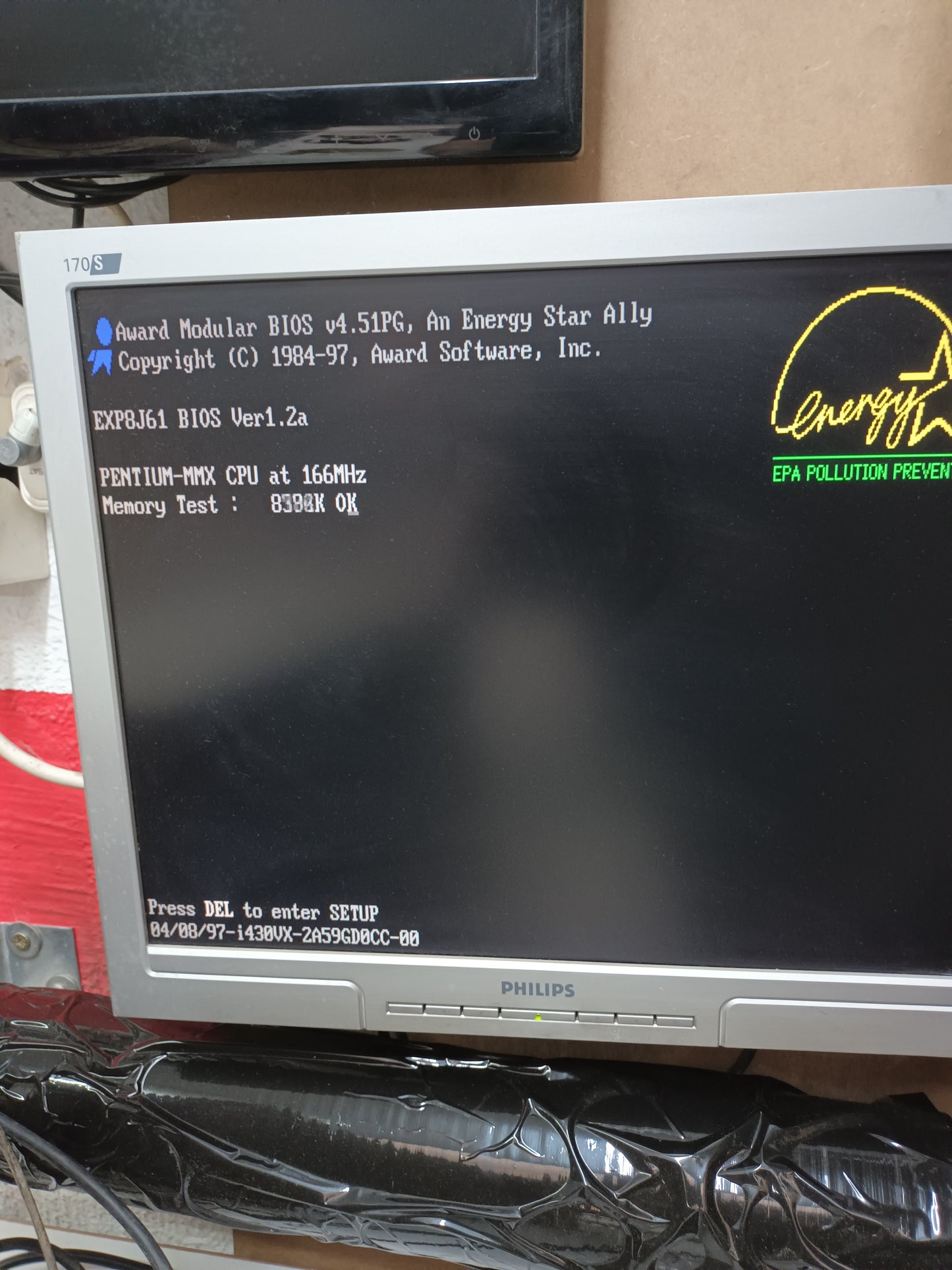 n-8, pc retro PENTIUM MMX, 166MHZ