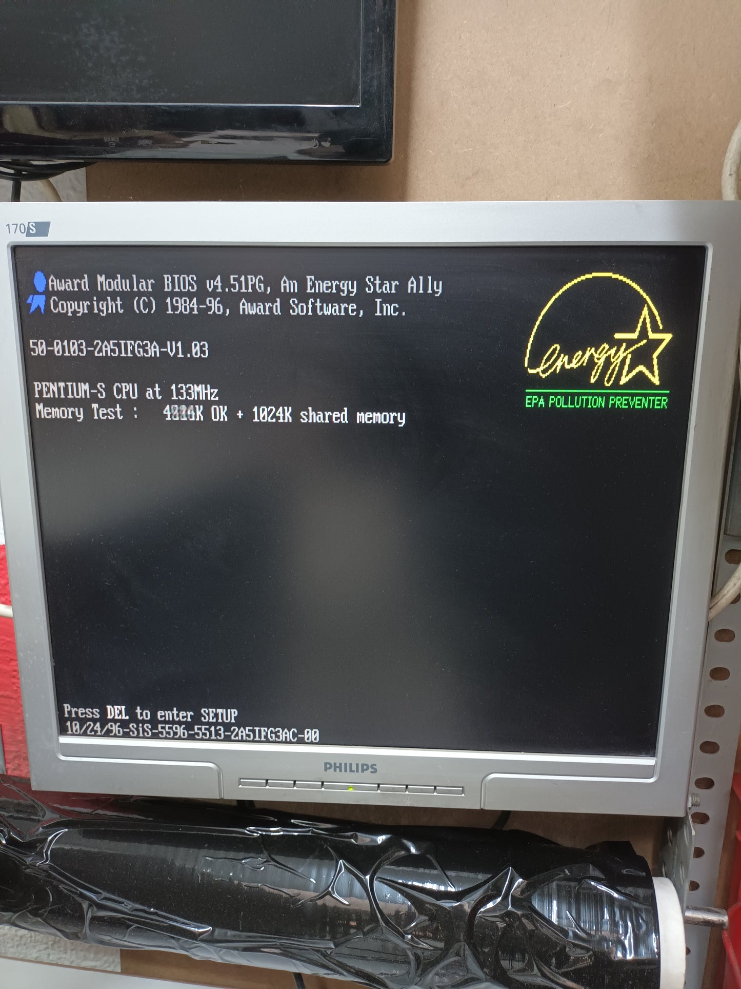 n-9, pc retro PENTIUM S, CPU AT 133MHZ