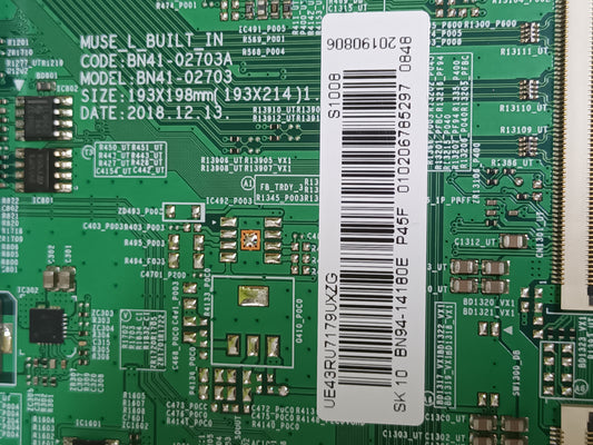 BN94-14180E, DE TV SAMSUNG UE43RU7172U, (M-448)