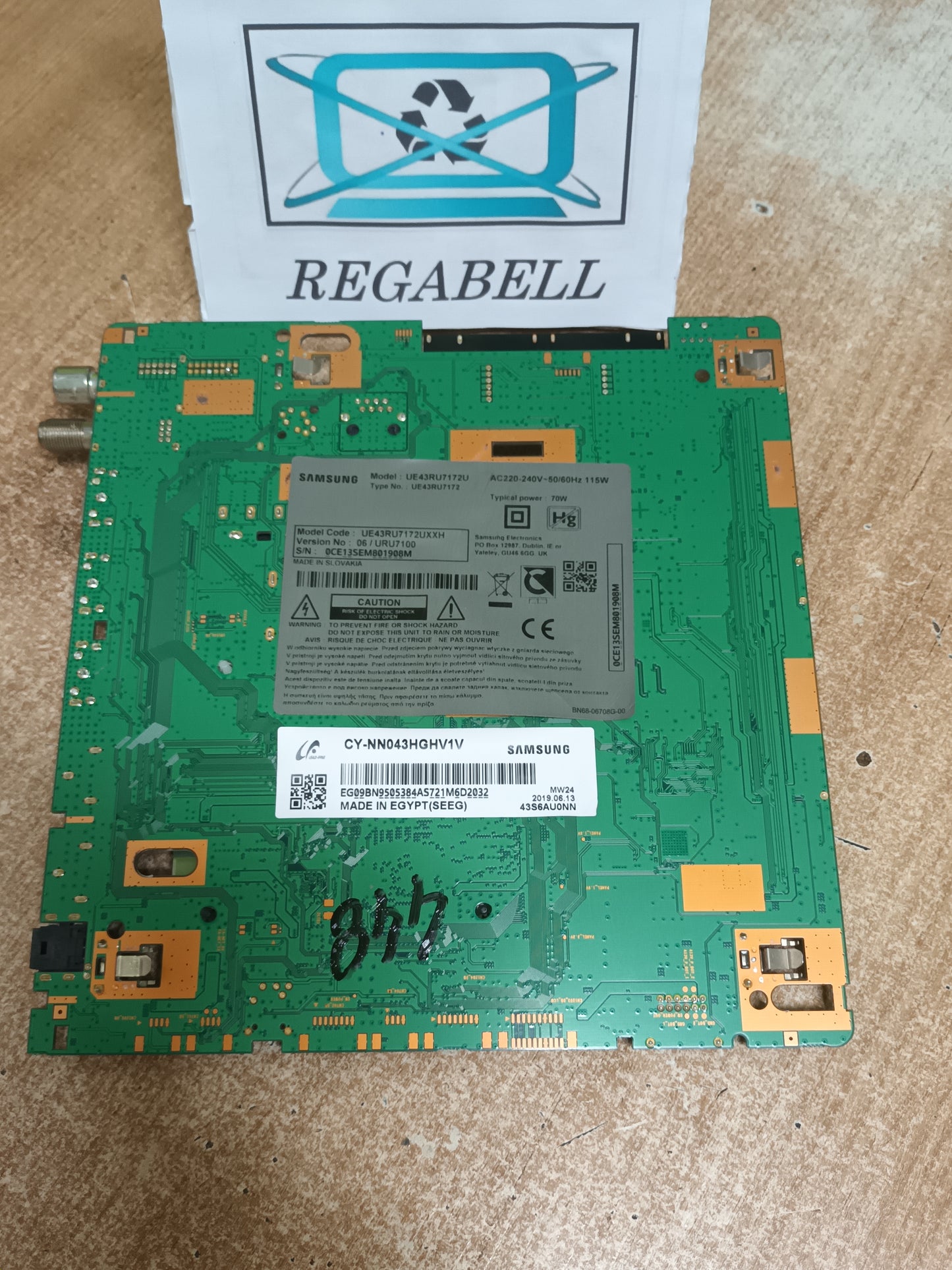 BN94-14180E, DE TV SAMSUNG UE43RU7172U, (M-448)