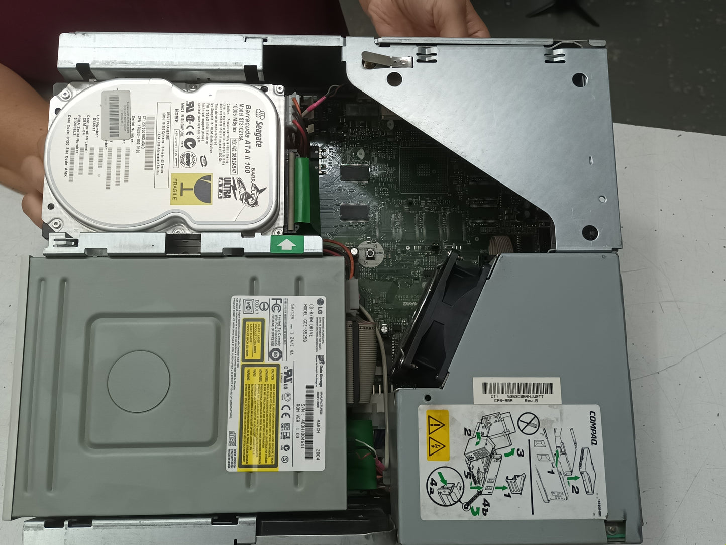 n-18, hp compaq, Pentium III 800MHz, y Windows xp