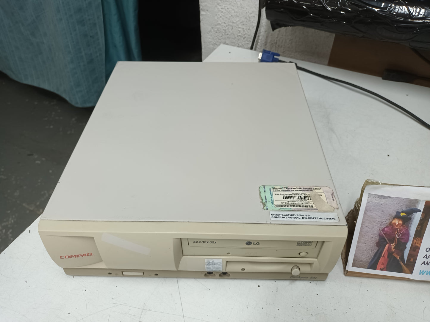 n-18, hp compaq, Pentium III 800MHz, y Windows xp
