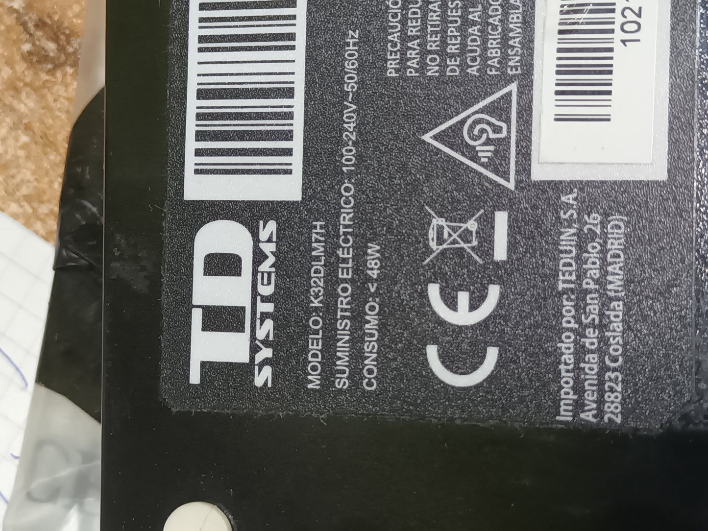 pies de tv, TD SYSTEMS K32DLM7H, (ref-250)