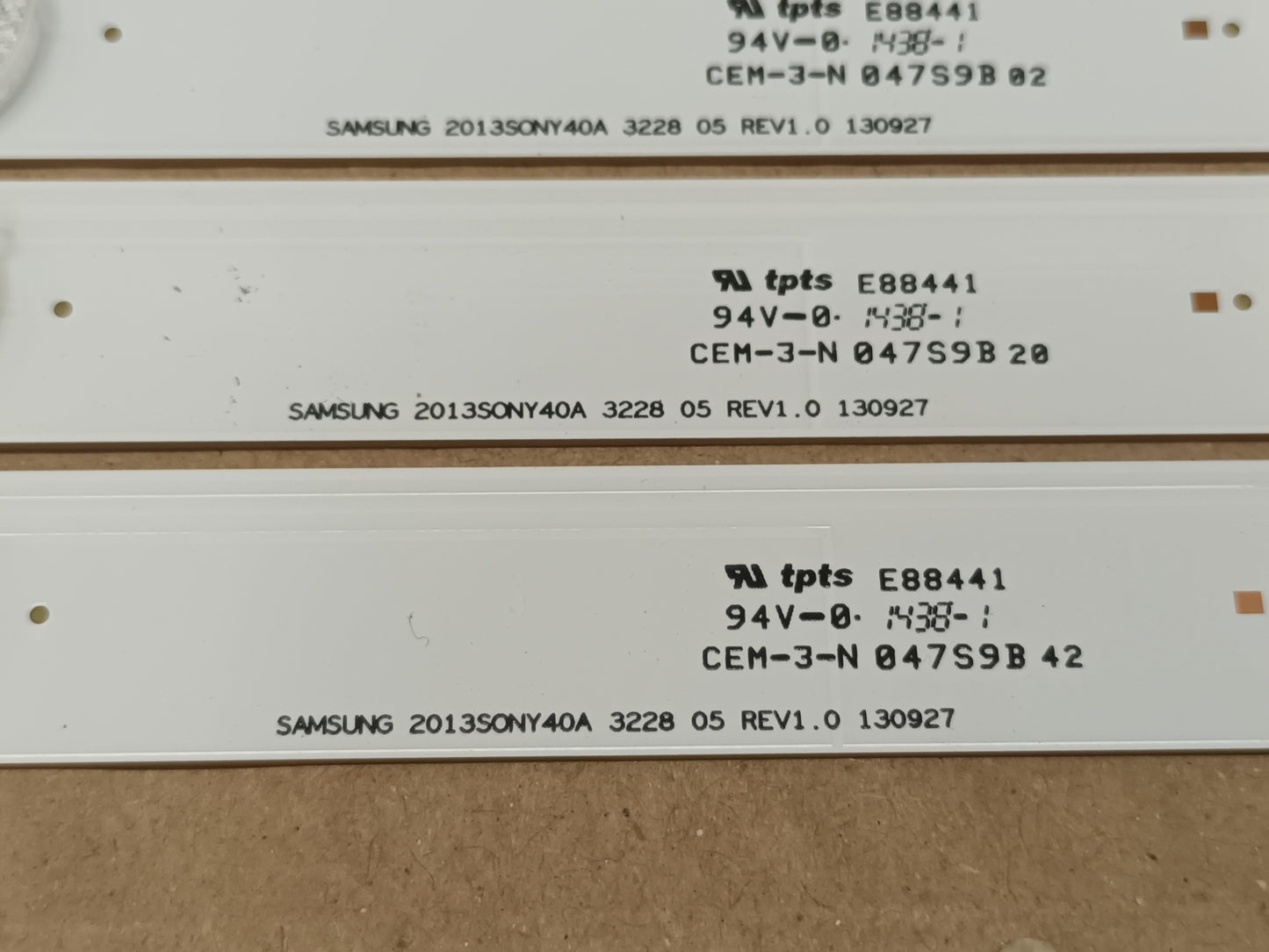 Kit 10 tiras LED DE TV SONY KDL-40W605B
