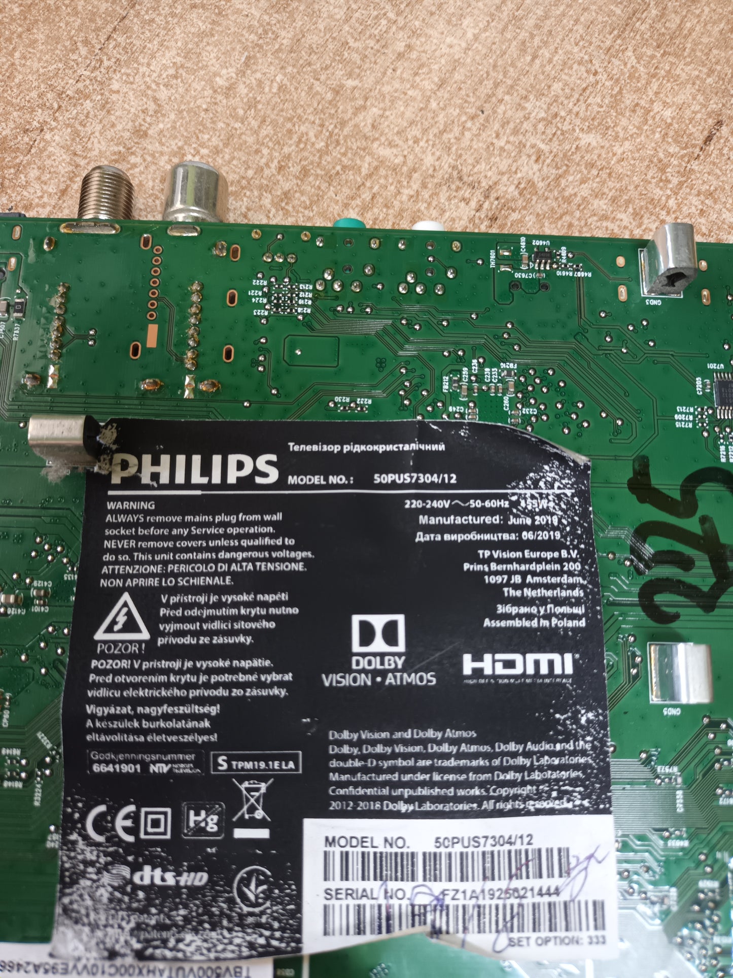715GA006-M0D-B00-005K, DE TV PHILIPS 50PUS7304/12