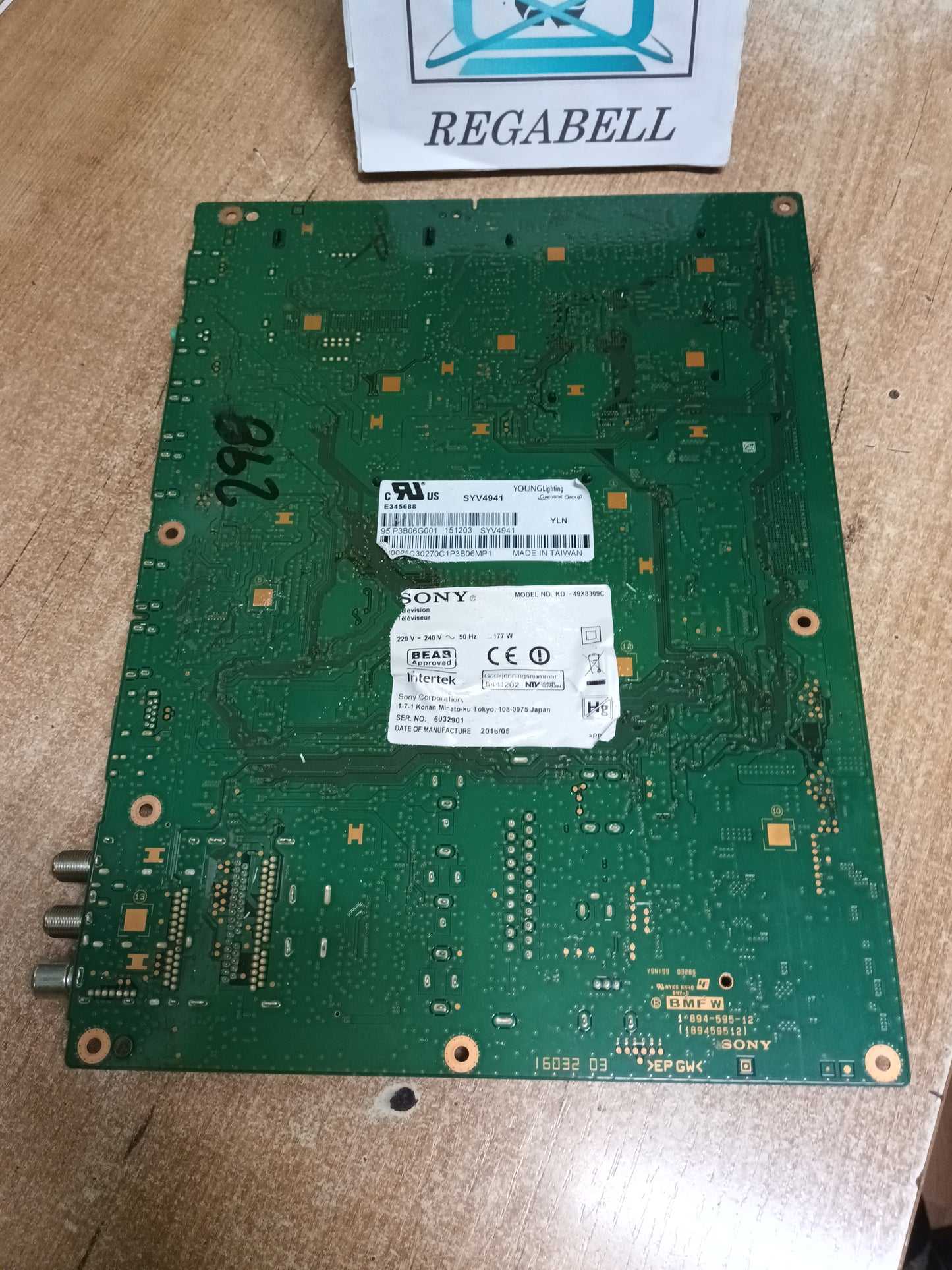 1-894-595-12, DE TV SONY KD-49X8309C, (ref-298)