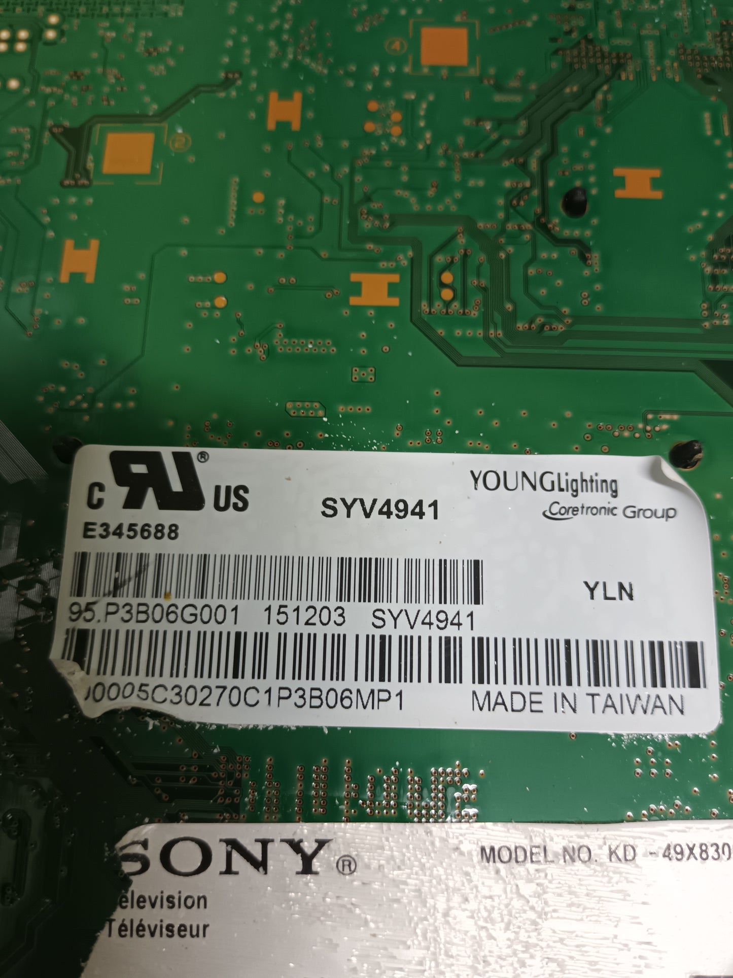 1-894-595-12, DE TV SONY KD-49X8309C, (ref-298)