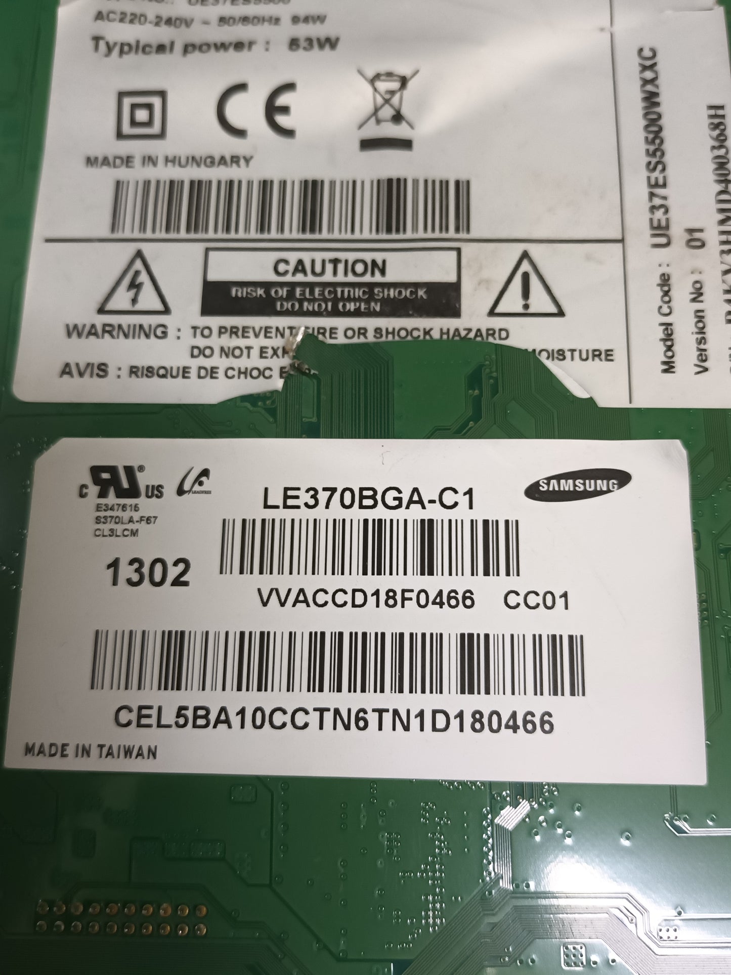 BN94-05562R, DE TV SAMSUNG UE37ES5500W,(ref-259)