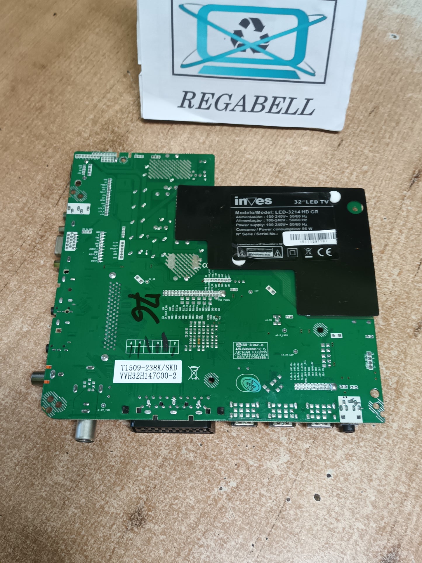 CV9202H-A39, DE TV INVES LED-3214HD GR, (ref-76)