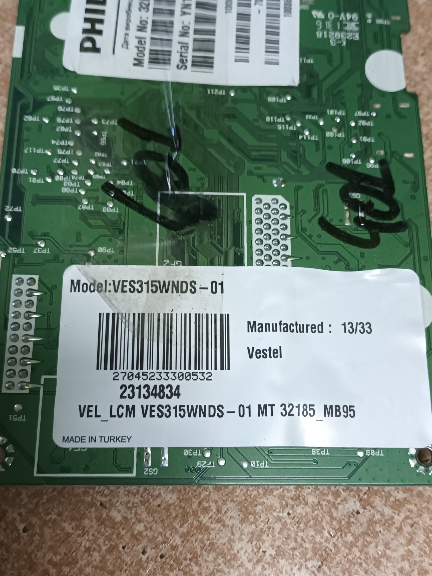 17MB95S-1, DE TV PHILIPS 32PFL3009H/12, (ref-401)