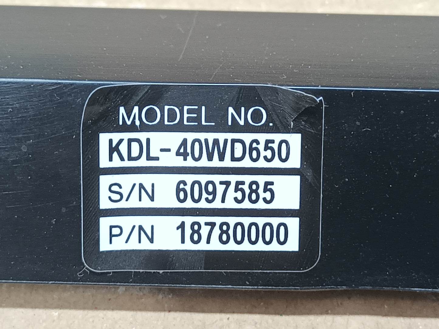 Soporte TV Sony KDL-40WD650