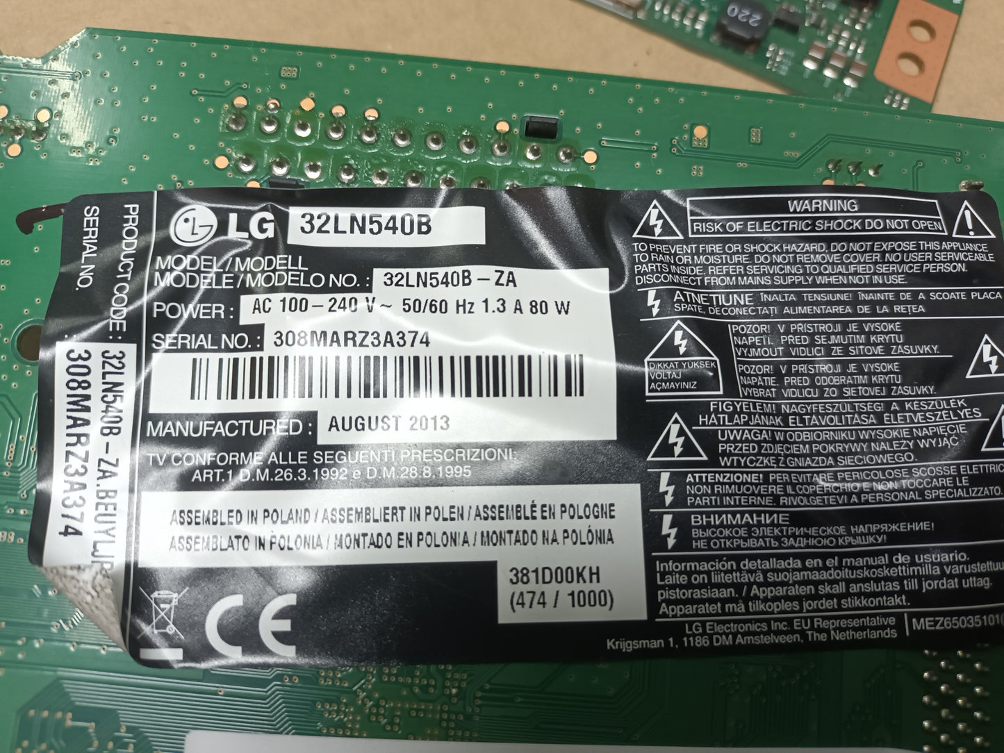 pie de tv LG32LN540B, (ref-256)