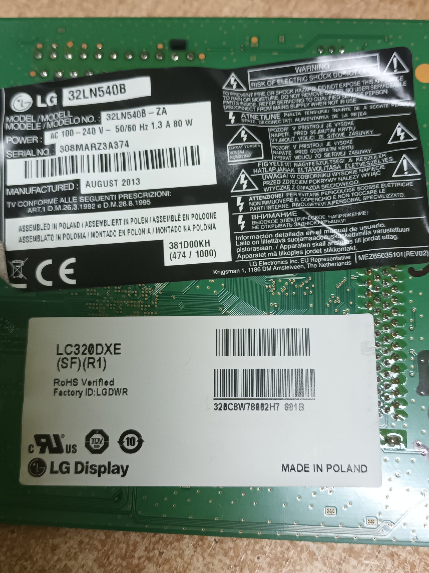 EAX64891403(1.0) DE TV LG32LN540B, (ref-407)