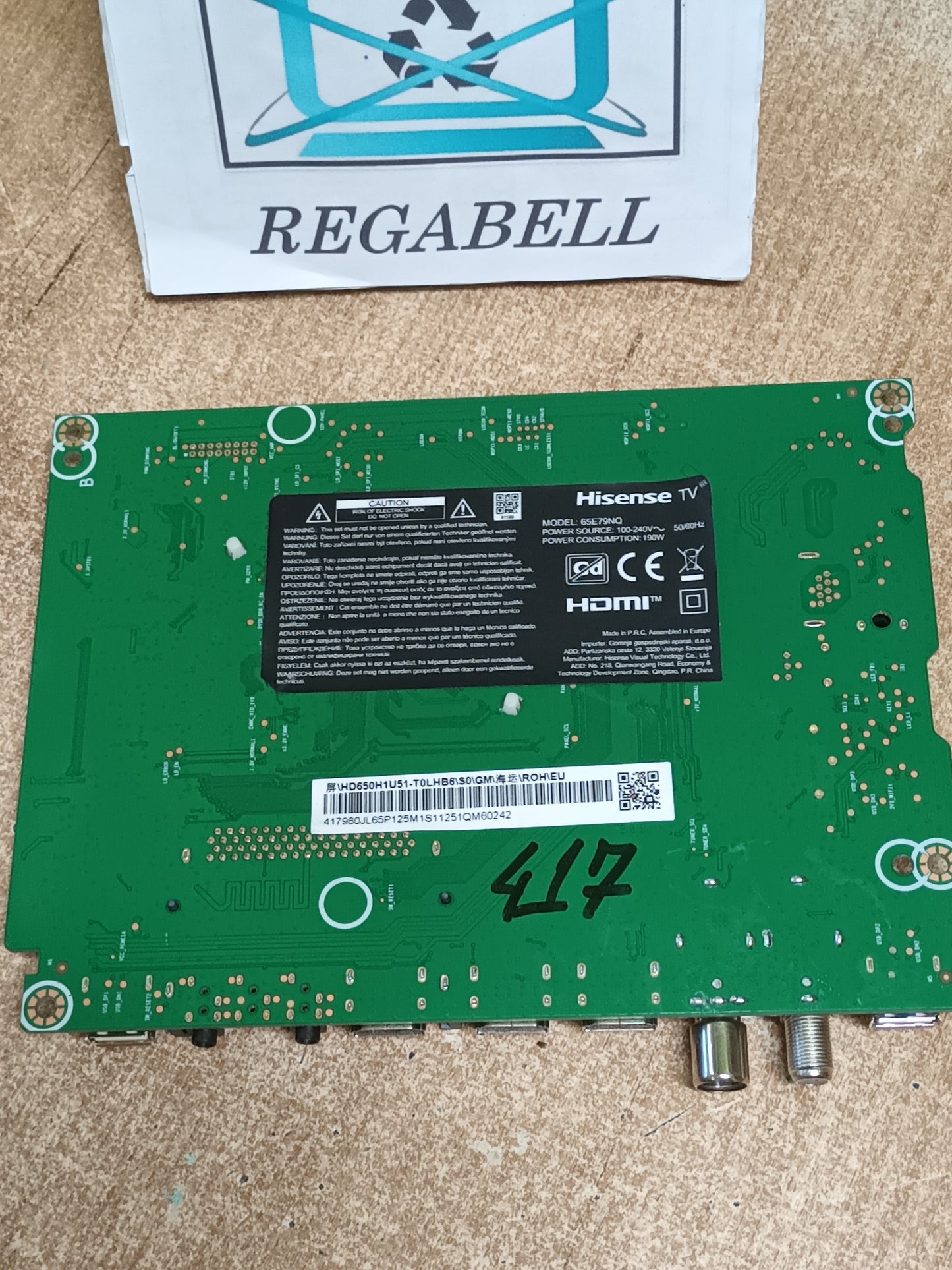 RSAG7.820.13538/ROH, DE TV HISENSE 65E79NQ