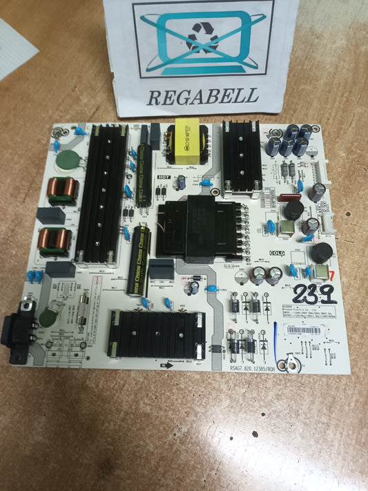 fuente de alimentacion, RSAG7.820.12385/R0H, desmontada de TV HISENSE 65E79NQ,