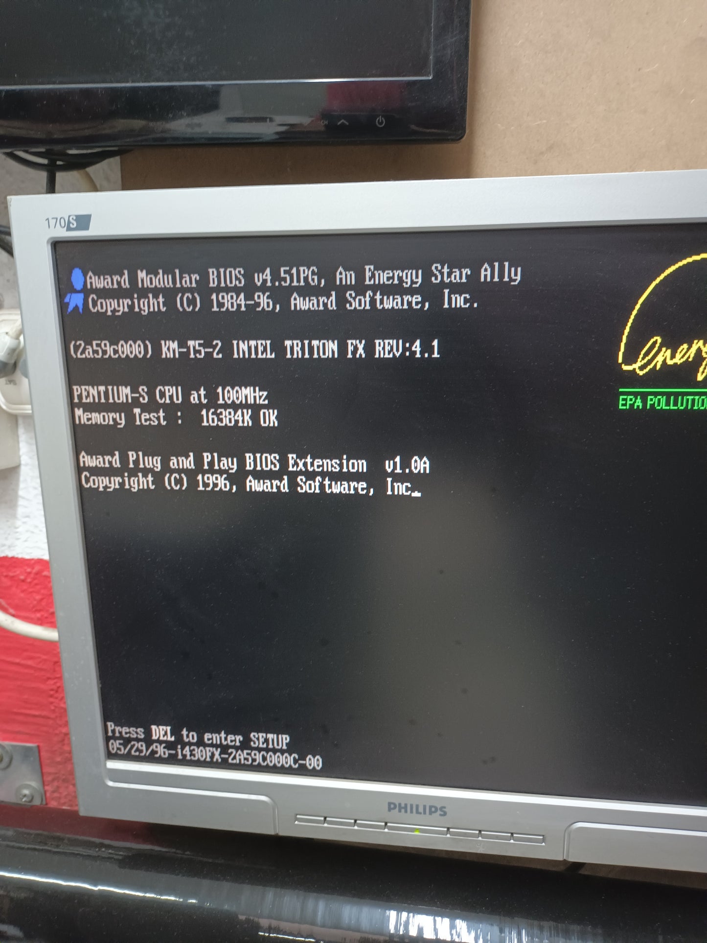 n-21, PC PENTIUM S, 100MHZ