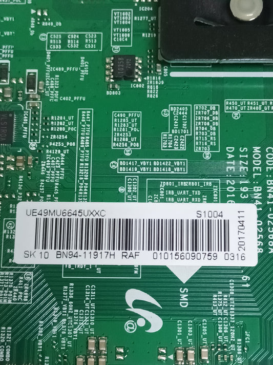 PLACA MAIN, BN94-11917H, de SAMSUNG UE49MU6675U