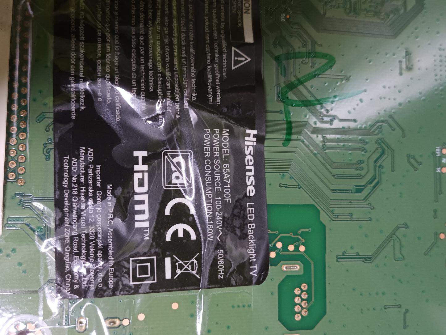 RSAG7.820.8718/R0H DE HISENSE 65A7100F, (ref-110)