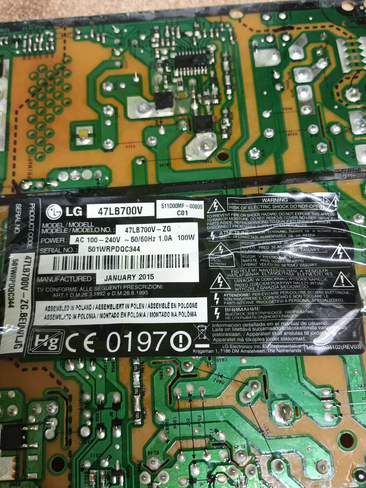 EAX65424001(2.7) de LG47LB700V