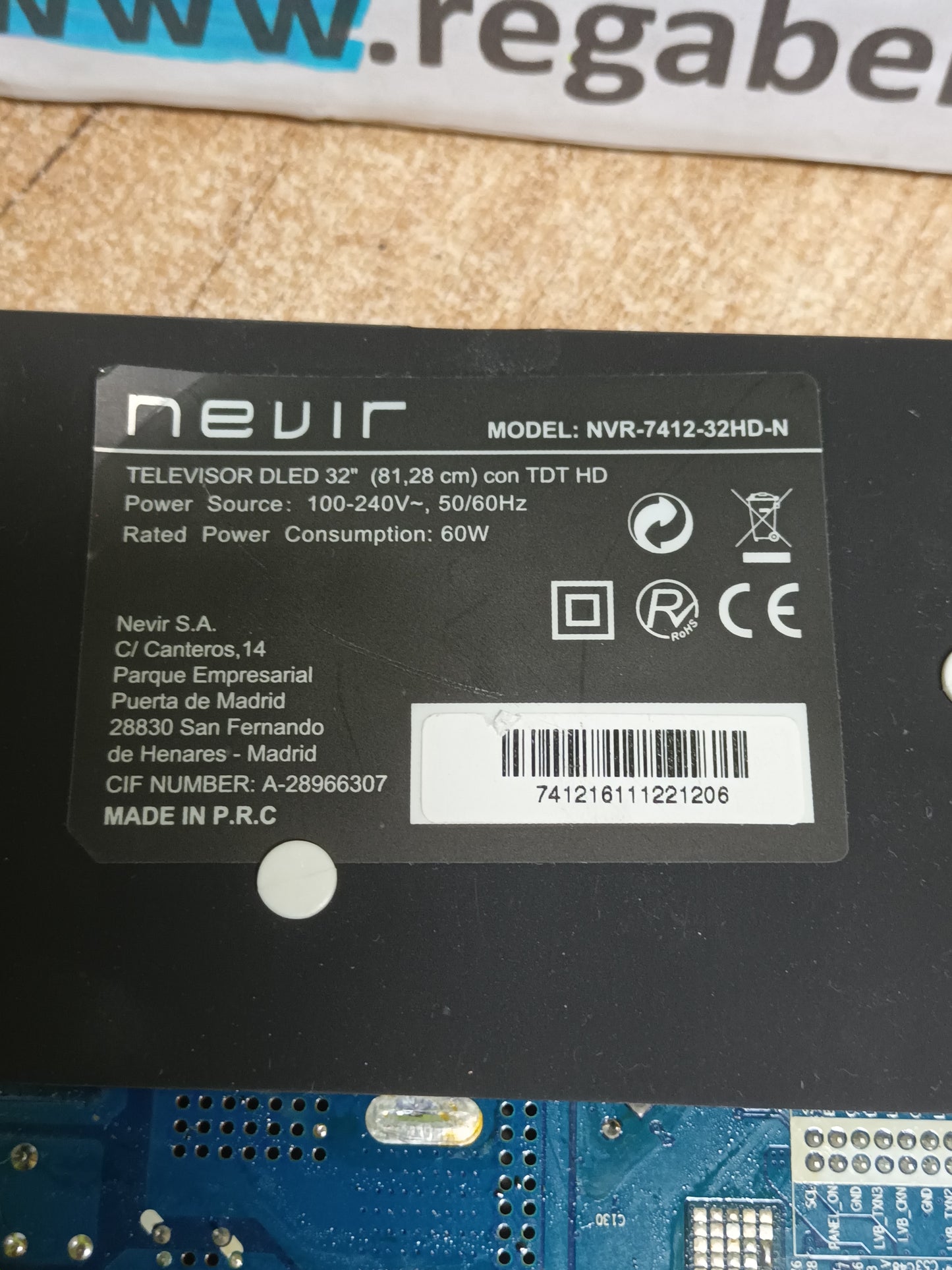 CV9203H-Q42 de NEVIR NVR-7412-32HD-N