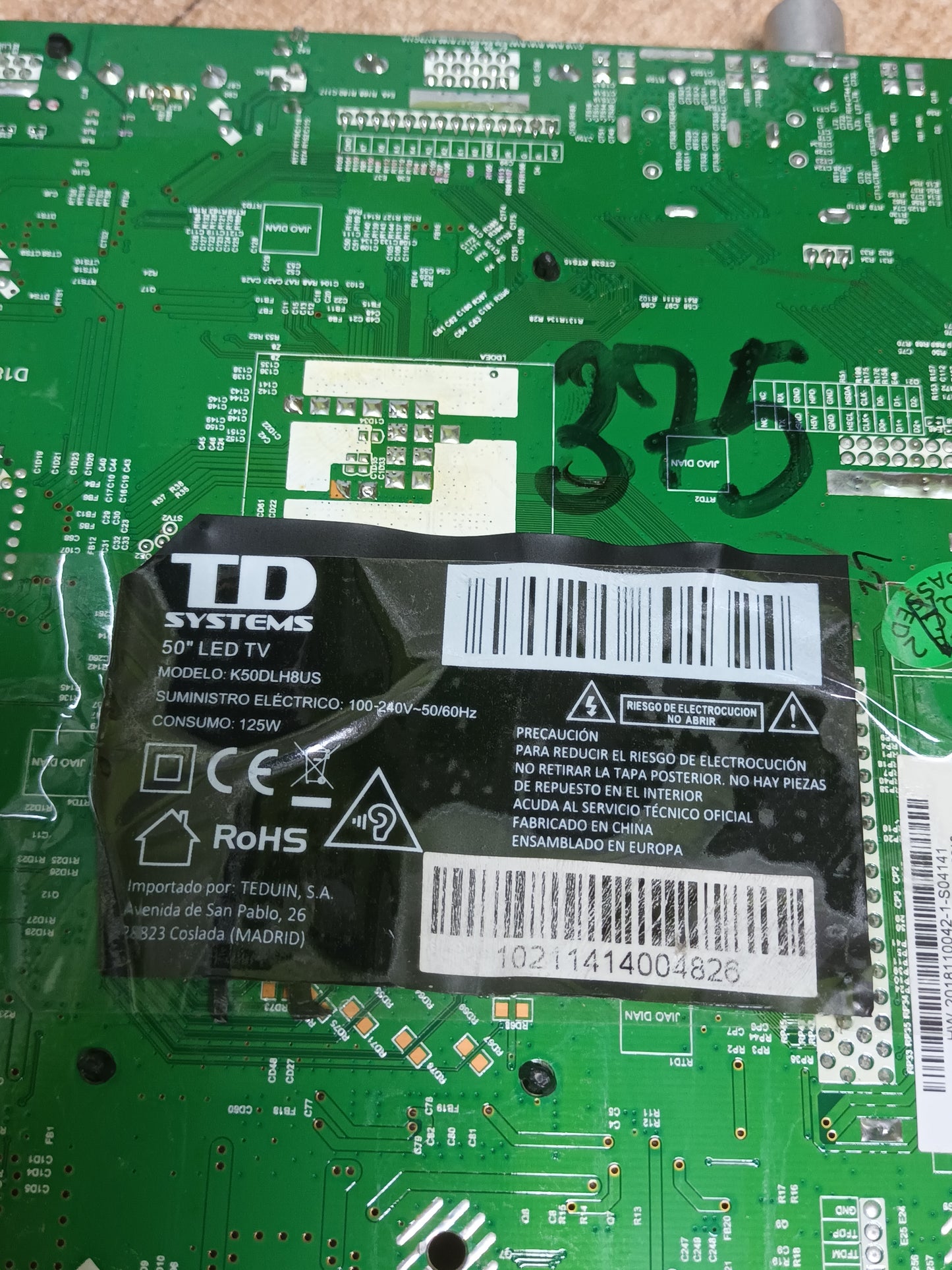 placa main, HK.T.RT2861V09 de TD SYSTEMS K50DLH8US