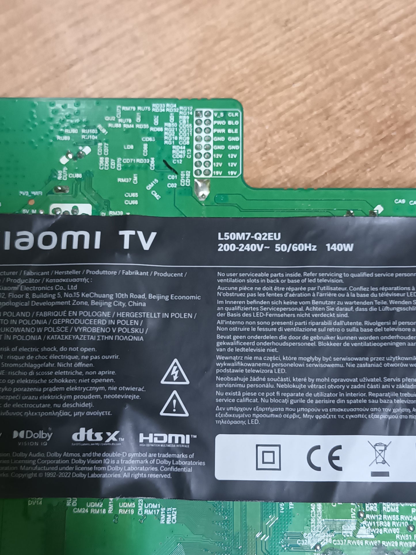 CV500U2-T01, de XIAOMI L50M7-Q2EU,