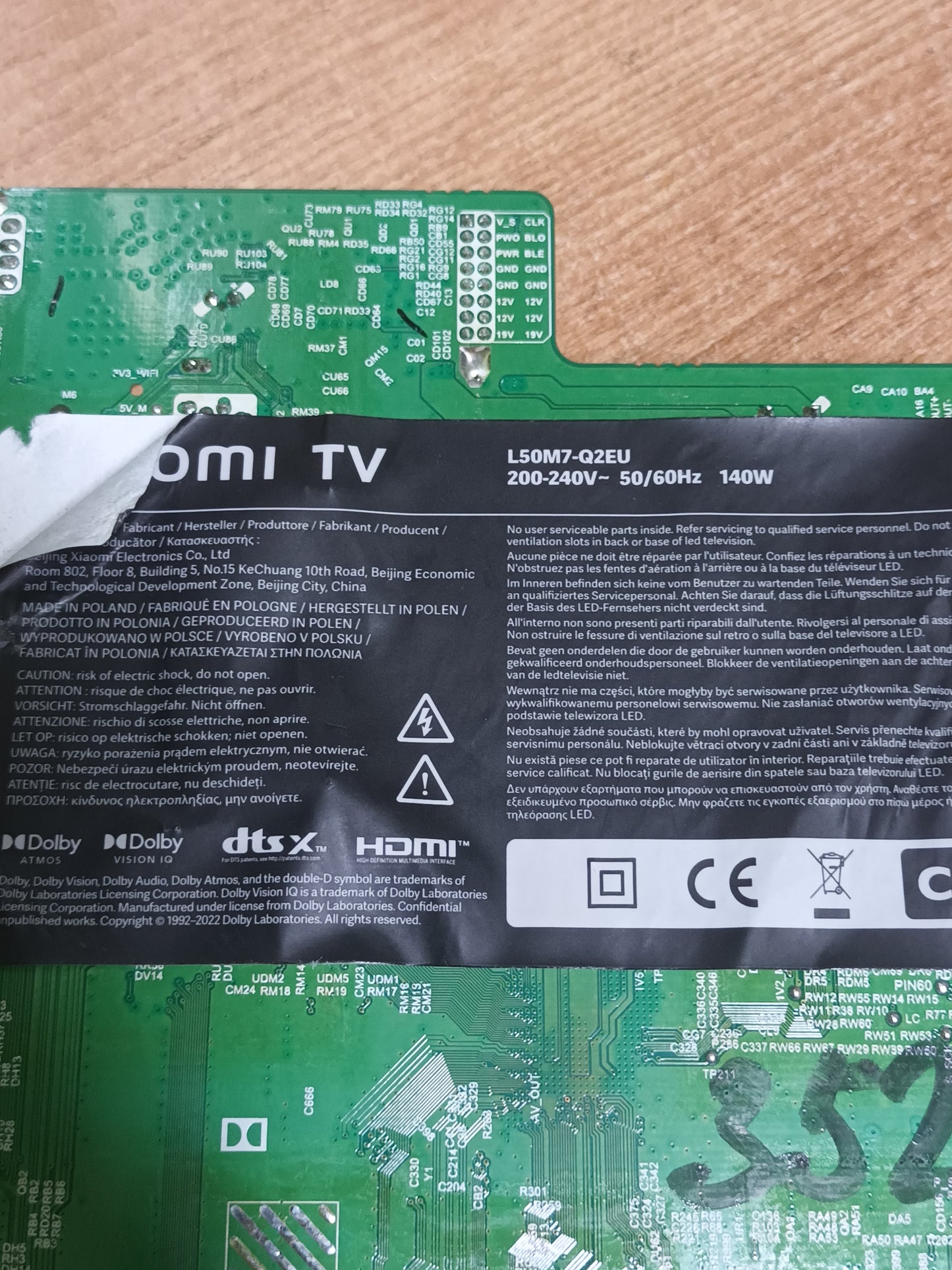 PW.A168W2.988, de XIAOMI L50M7-Q2EU