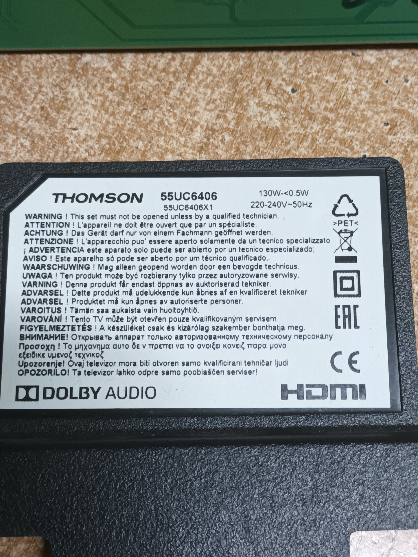 ST5461D04-1-C-7, de THOMSON 55UC6406,