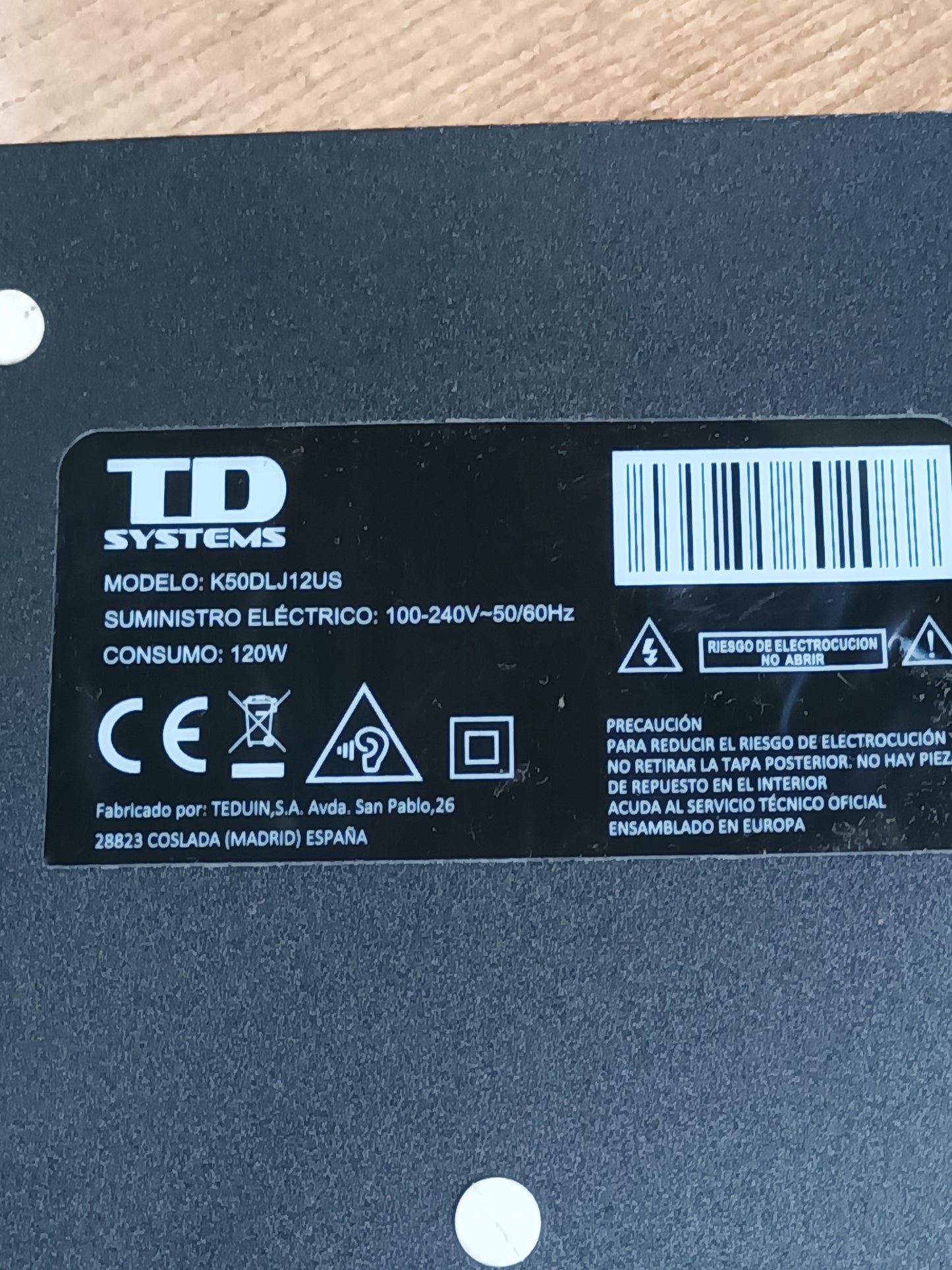 DCBDM-P280D_03, de TD SYSTEMS K50DLJ12US,