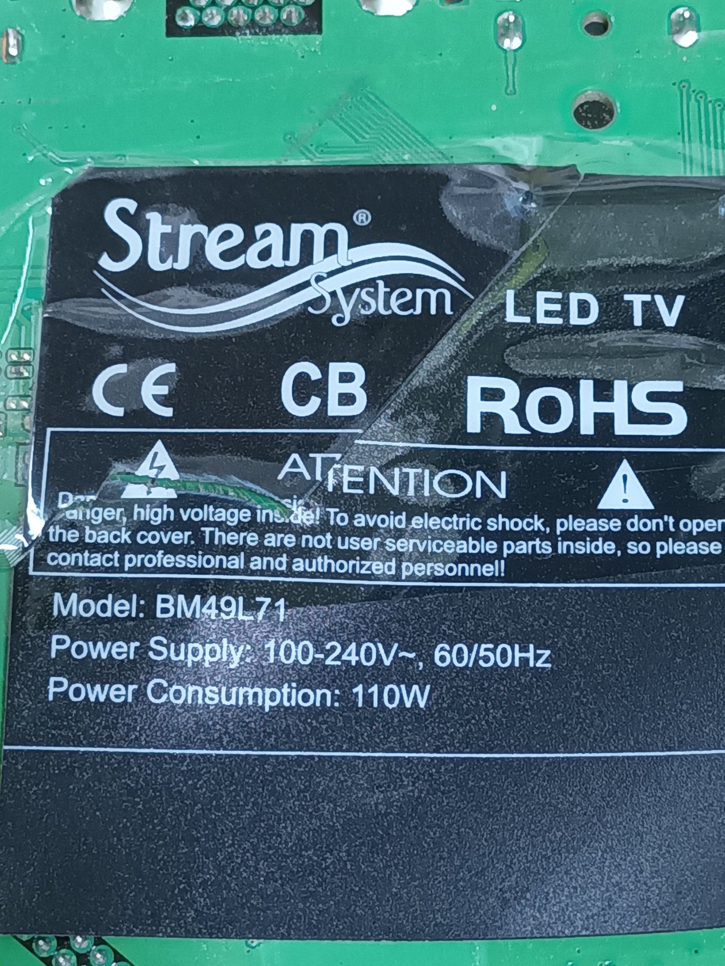 placa t-com, 6870C-0481A, de Stream system BM49L71,