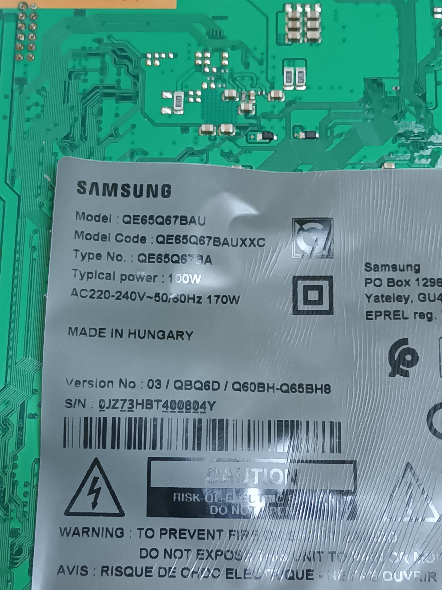 BN44-01102C, de Samsung QE65Q67BAU