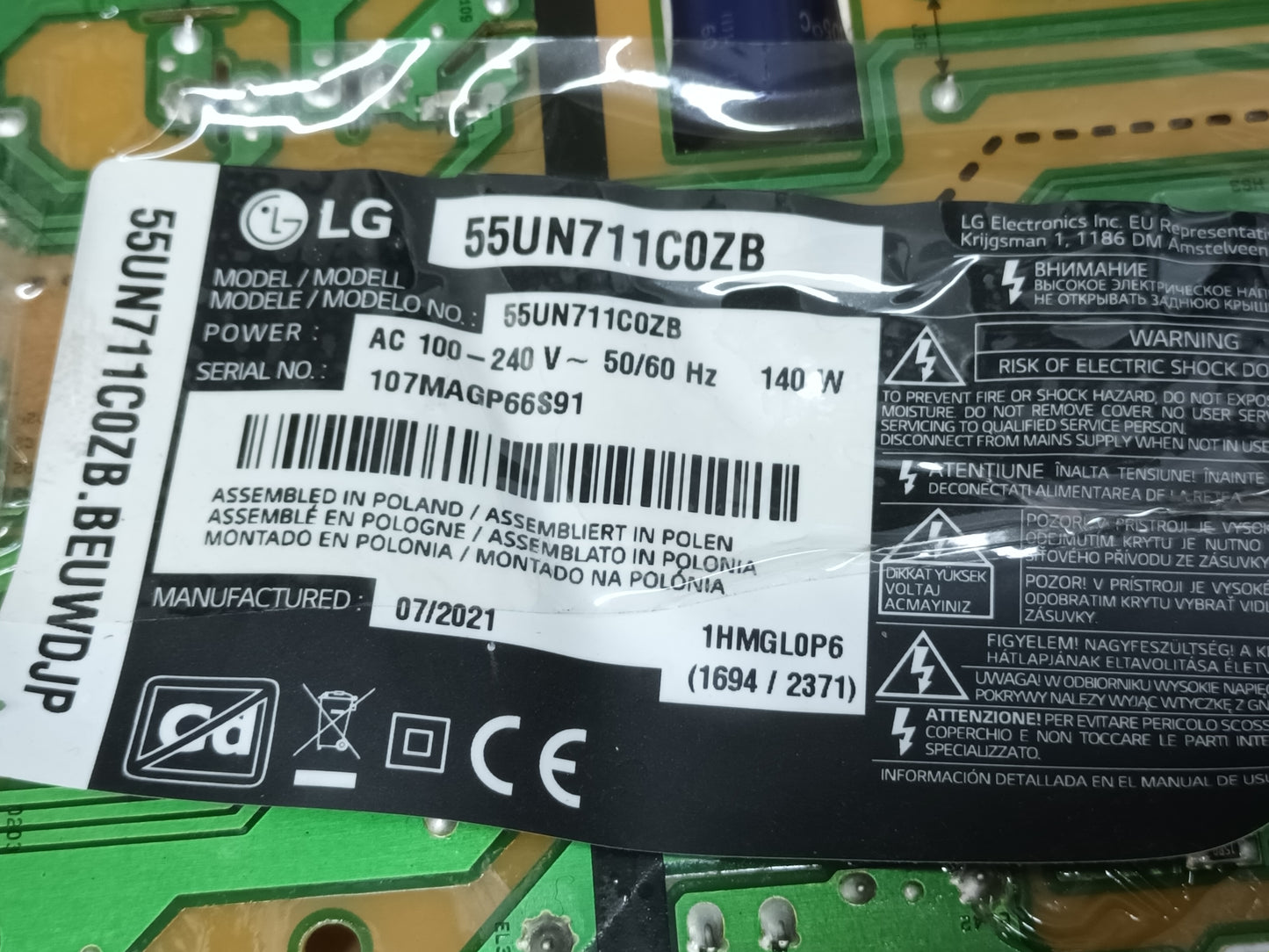 LG55UN711C0ZB, KIT TIRAS LED (ref,54)