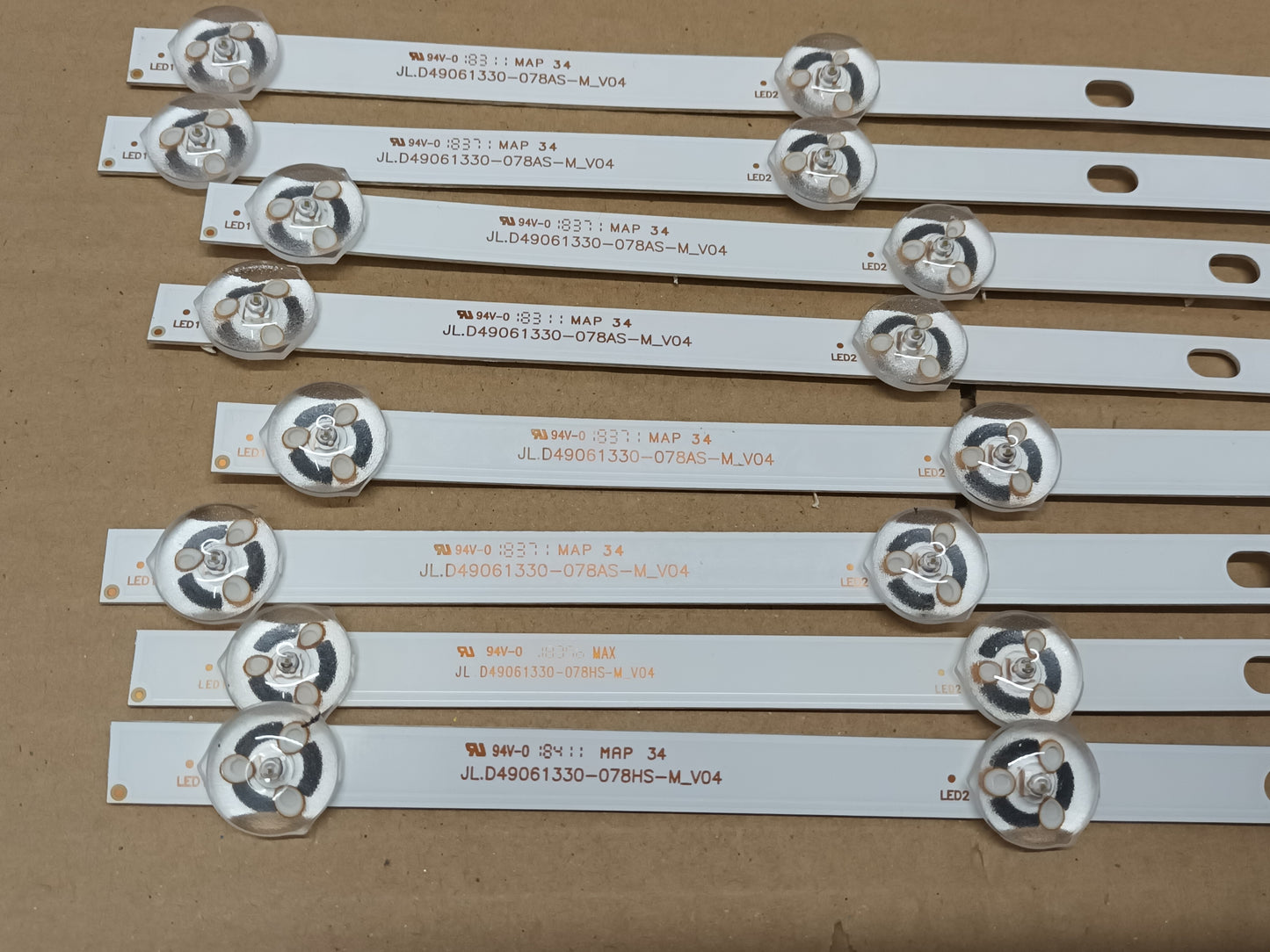 TOSHIBA 49V5863DG, KIT TIRAS LED, (ref,283)