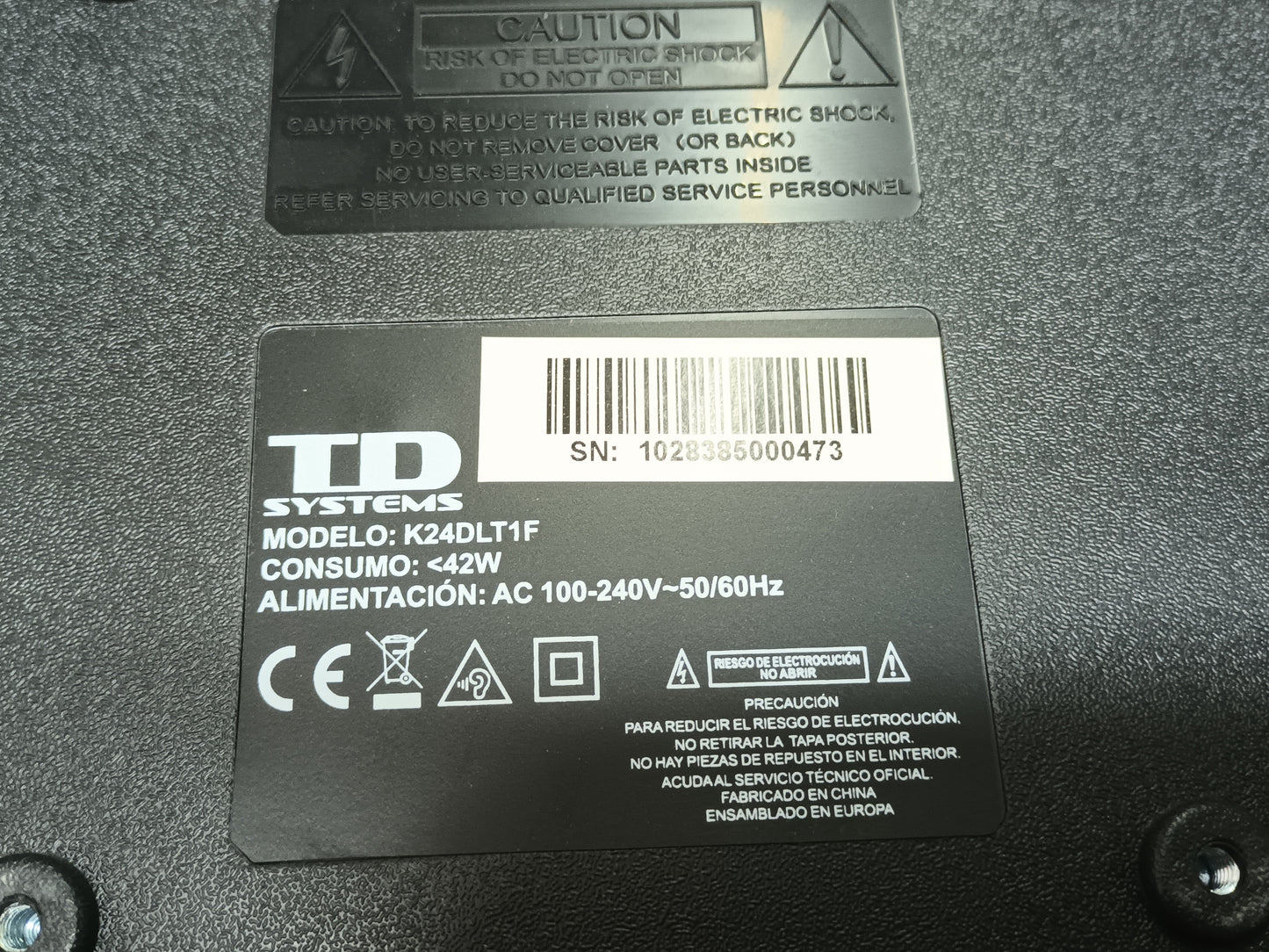 KIT 2 tiras de retroiluminación de TD SYSTEMS K24DLT1F