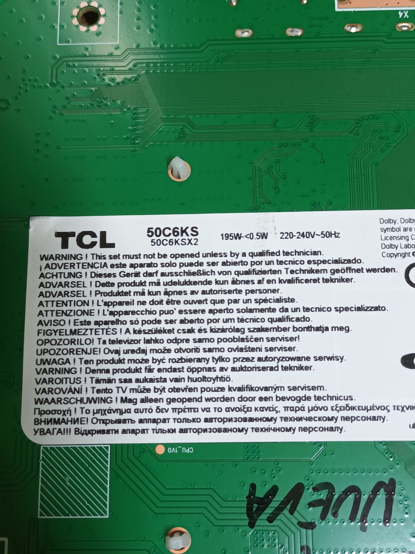INVERTER LED, 40-FAKCLO-DCA2LG, de TCL 50C6KS, NUEVA