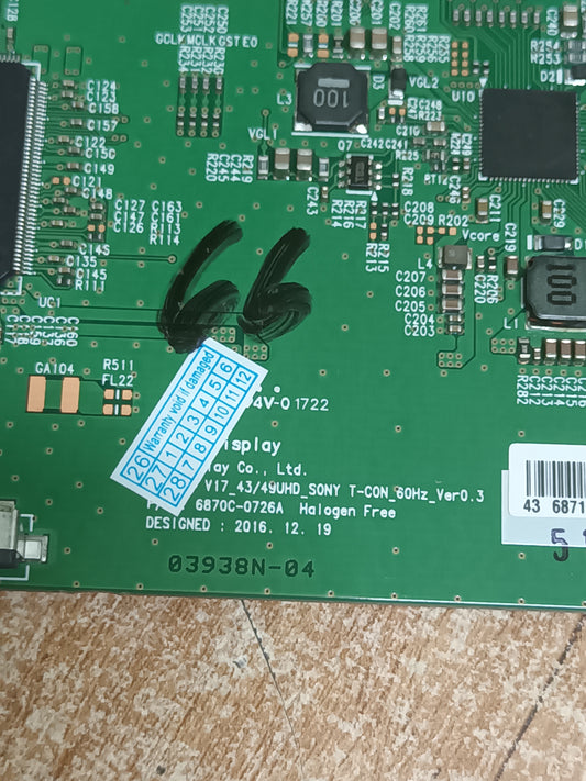6870C-0726A, de SONY KD-49XE7096