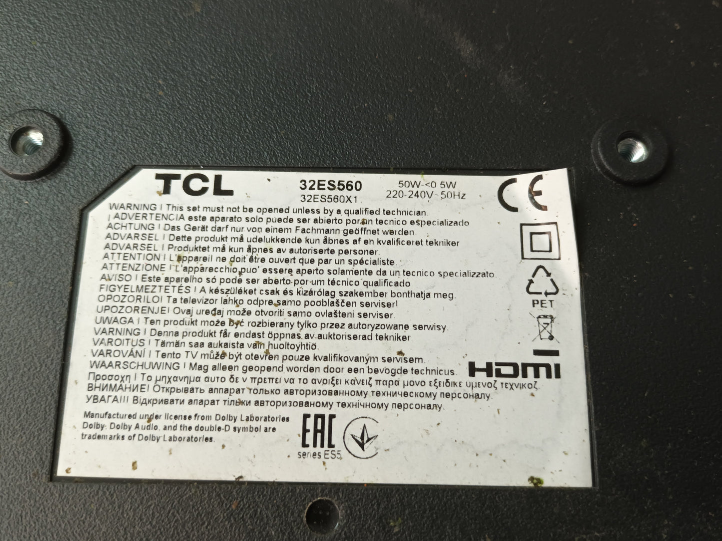 TCL 32ES560, KIT TIRAS LED, (SKU-50)