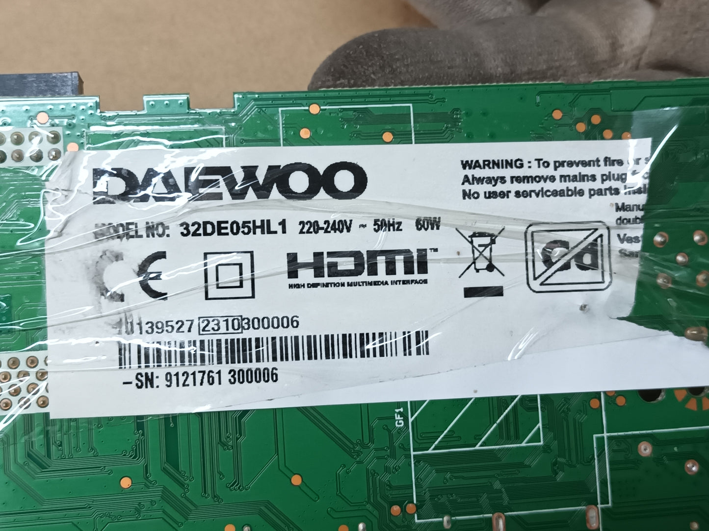 DAEWOO 32DE05HL1, KIT TIRAS LED