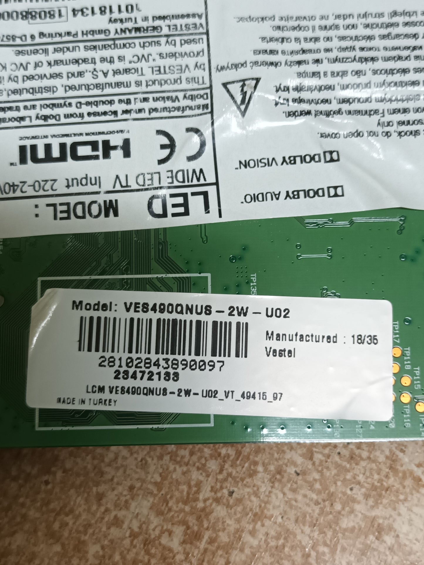 17MB130S, de JVC LT-49VU83M