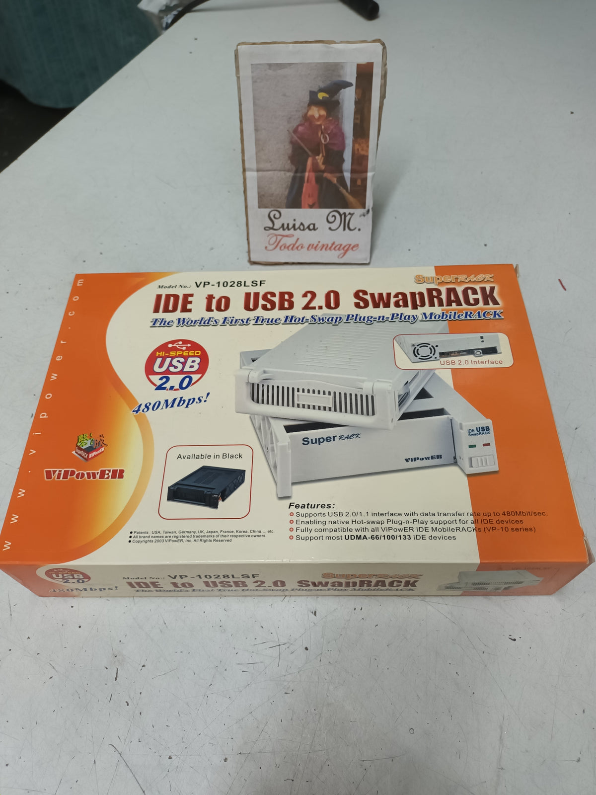 CAJA MOVIL PARA DISCO IDE 3.5, PARA PC VINTAGE