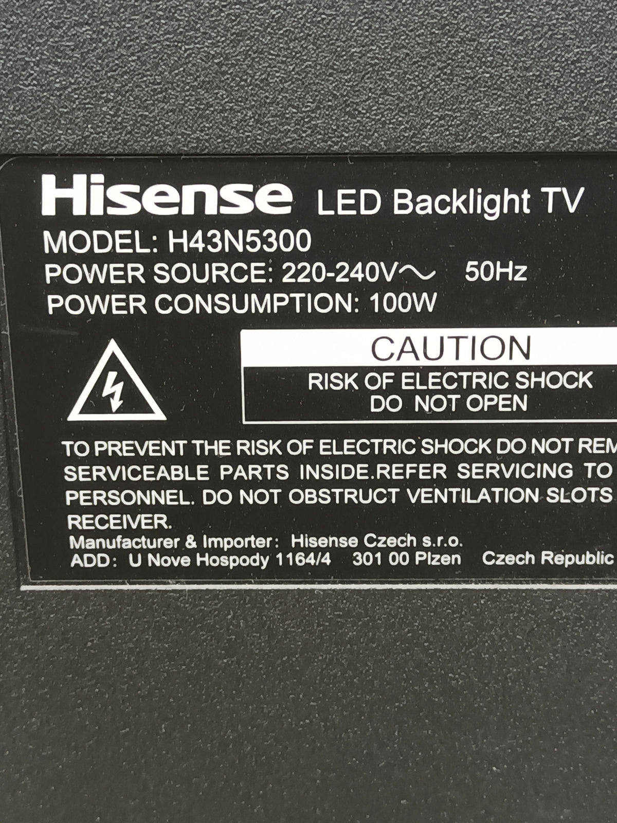 HISENSE H43N5300, KIT 7 TIRAS LED