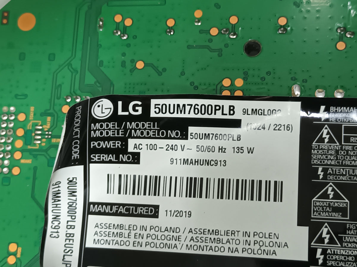 LG50UM7600PLB, KIT TIRAS LED, SKU-161